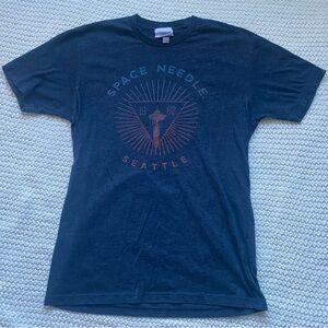 Navy Graphic Space Needle T-shirt